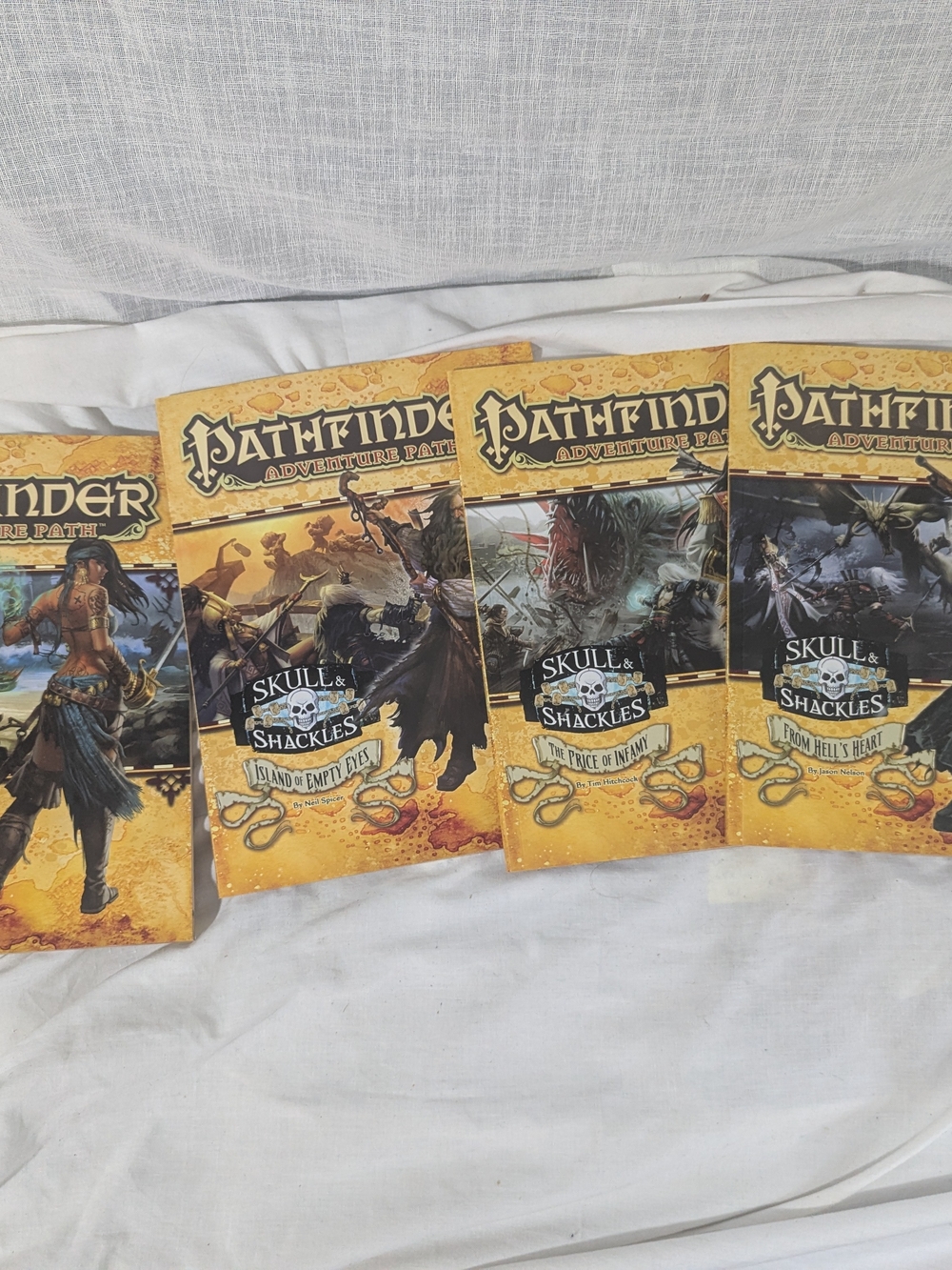 Pathfinder Skull & Shackles Adventure Path Book Set - Yellow Covers